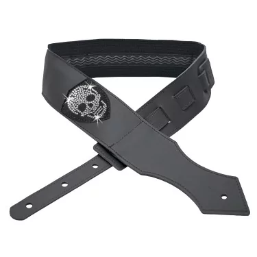 Sangle  Logo Tête de Mort / Glam - Noir