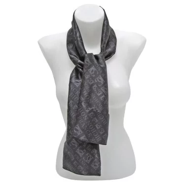 Schwarzer Seidenschal