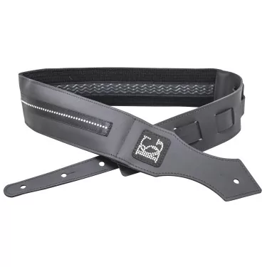 Correa Premium, Cuero negro mate Glam