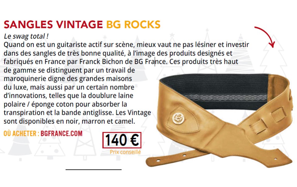 Der BG Vintage-Gurt „Made in France“ sorgt für Aufsehen!