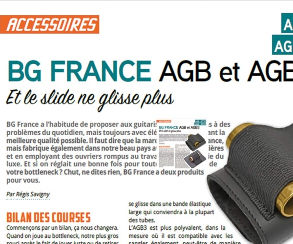 Et le slide ne glisse plus : Guitare Xtreme encense les supports BG