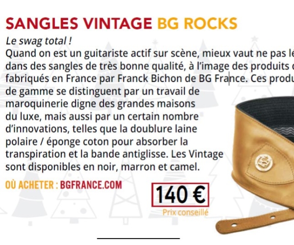 Der BG Vintage-Gurt „Made in France“ sorgt für Aufsehen!